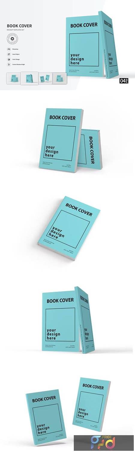Soft Book Cover - Mockup Template VR NGGYCM8 1
