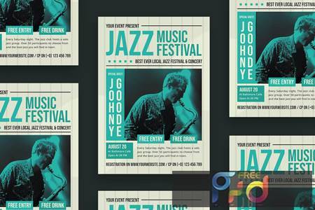 Jazz Music Festival - Flyer A3XMY3K 1