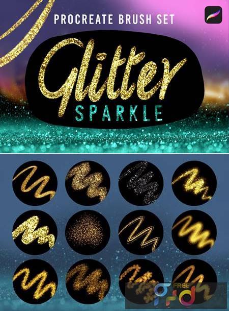 Glitter Sparkle Procreate Brushes N45TAXP 1
