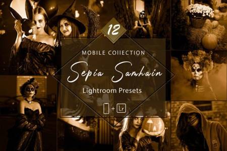 FreePsdVn.com 2210407 PRESET 12 mobile lightroom sepia samhain 39700865 cover