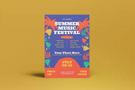 FreePsdVn.com 2210426 TEMPLATE summer music festival flyer qgtz2gk cover