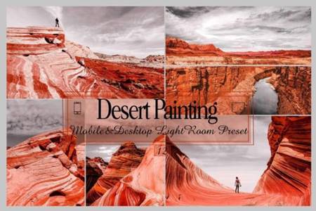 FreePsdVn.com 2210455 PRESET 12 desert painting lightroom presets 41148244 cover