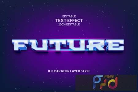 FUTURE Illustrator Editable Text Effect XCHC35D 1