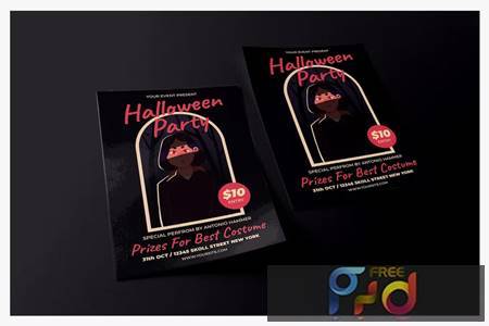 Halloween Night Party - Poster Template Y8XH4EH 1