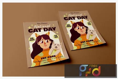 National Cat Day - Poster Template 2P7D9JE 1