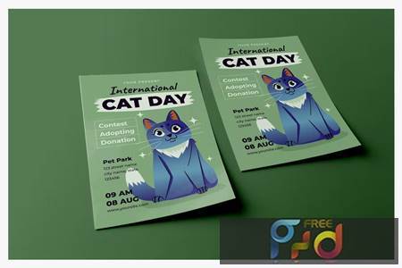 National Cat Day Event - Poster Template QKCR293 1