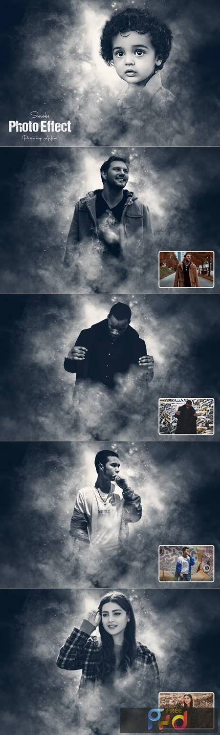 Smoke Photo Effect Photoshop Action F3SZP2Y 1