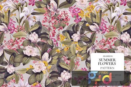 Summer Flowers Pattern N96F3S6 1