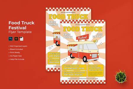 FreePsdVn.com 2211069 TEMPLATE food truck festival flyer h42d5ar 1