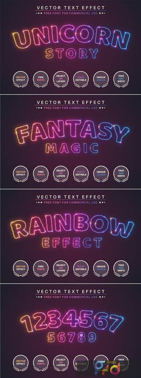 Light Unicorn - Editable Text Effect UNHDHJ9 1