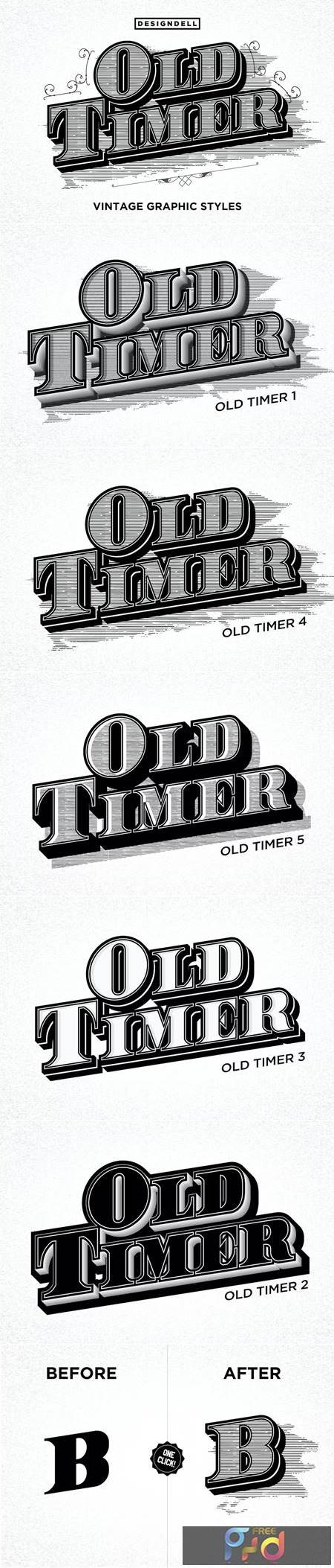Old Timer Vintage Graphic Styles 7RCS6X2 1