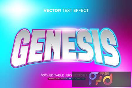 Freepsdvn.com 2211211 Vector Genesis Gamers Editable Text Effect Bplu8qm