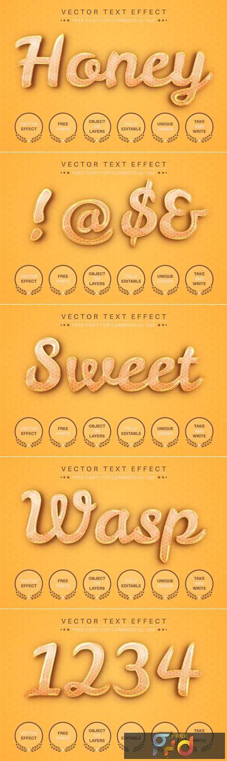 Honey - Editable Text Effect, Font Style 49RHY6M 1