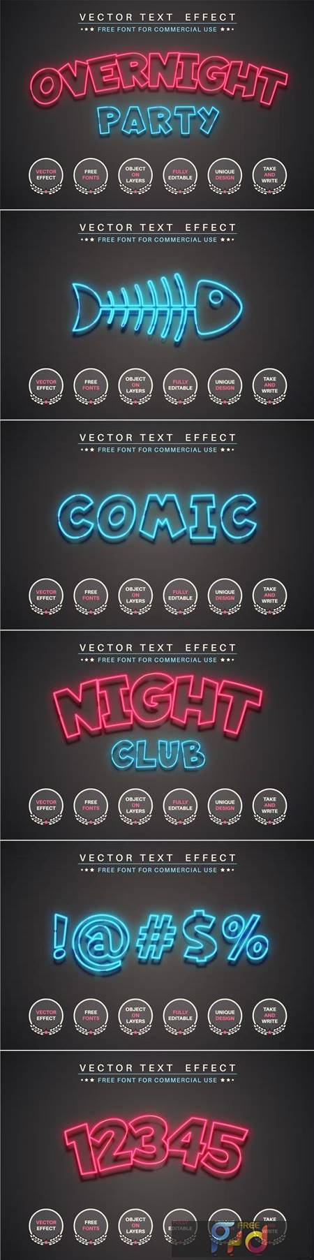 Night Party - Editable Text Effect, Font Style 95BQAG9 1