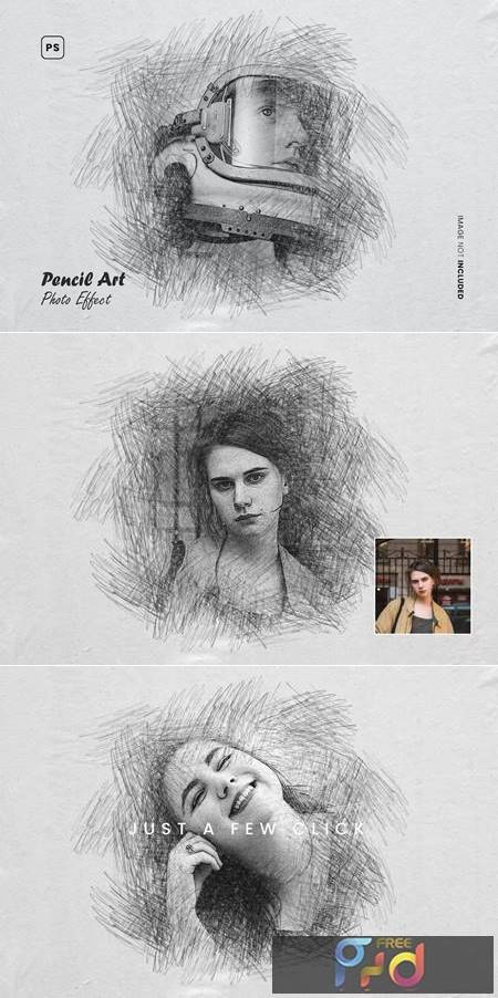 Pencil Art Photo Effect ZY87G8R 1