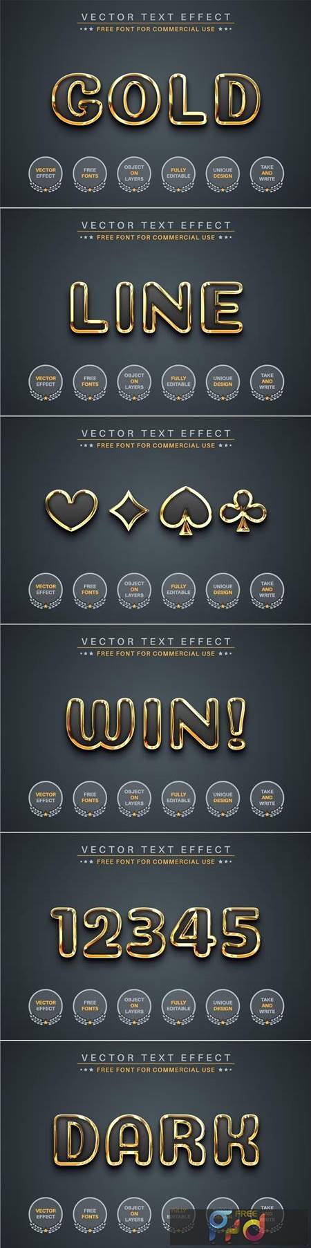 Dark Gold - Editable Text Effect, Font Style VAWXJ9J 1