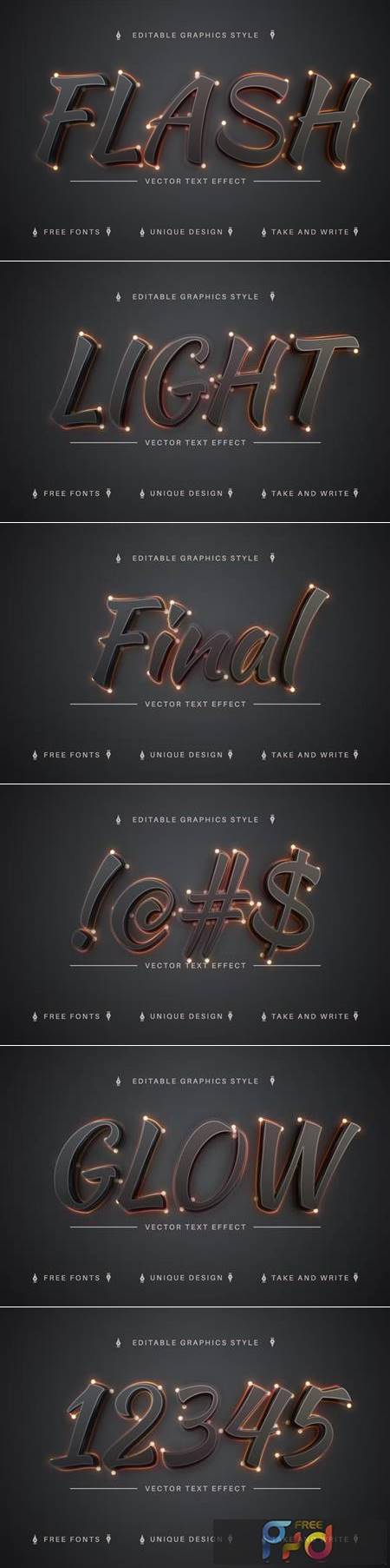 Dark Sparks - Editable Text Effect, Font Style RBXFUZD 1