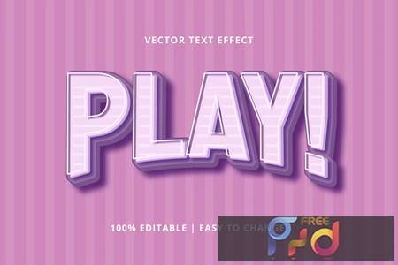 Play 3D - Text Effect Editable TLTALNC 1
