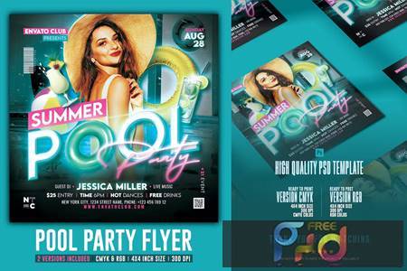 Pool Party Flyer MZM3CXK 1
