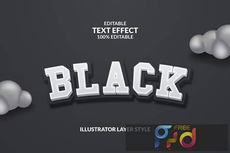 BLACK editable illustrator text effect DR8KJ5M 1