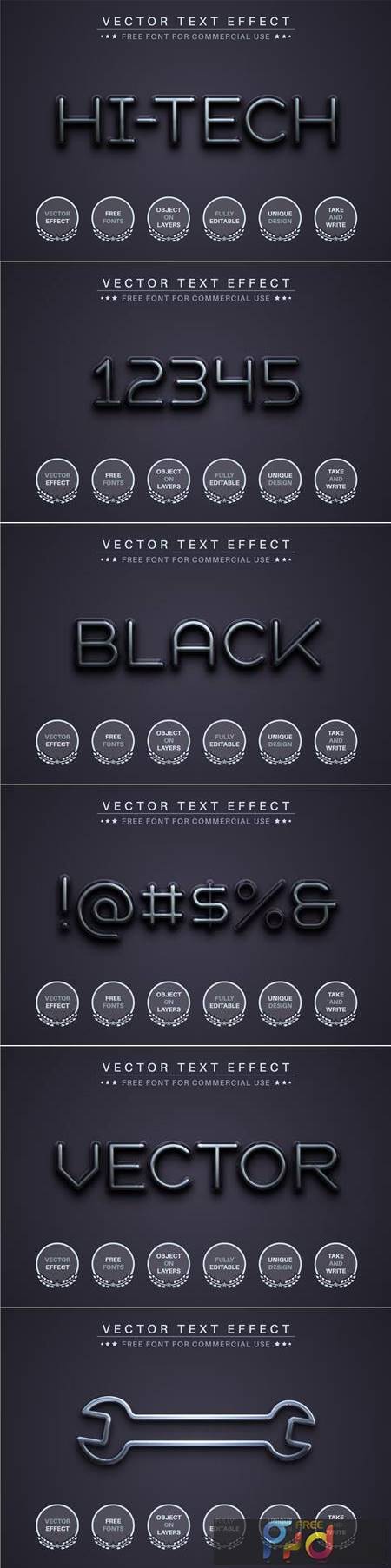 Hi-Tech - Editable Text Effect, Font Style ALCDWLF 1