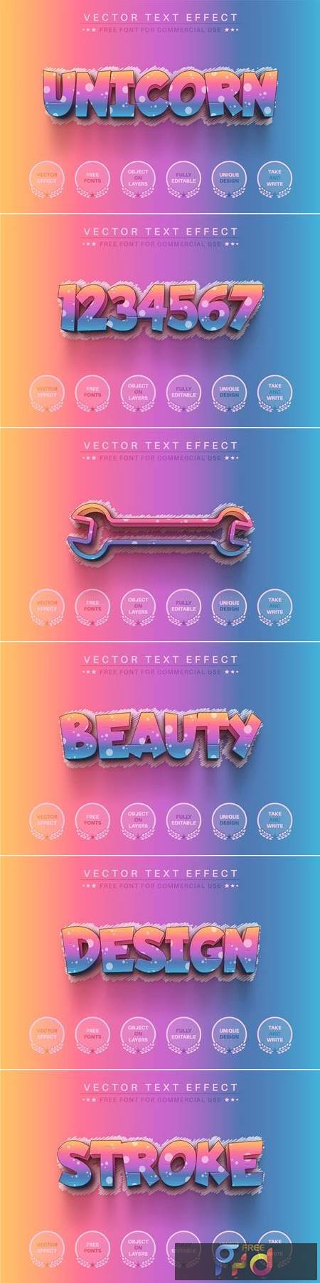 Rainbow Shading - Editable Text Effect, Font Style NGD7L47 1