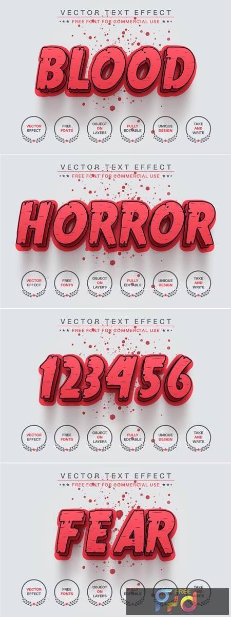 Splatter Blood - Editable Text Effect, Font Style C8PNE2U 1