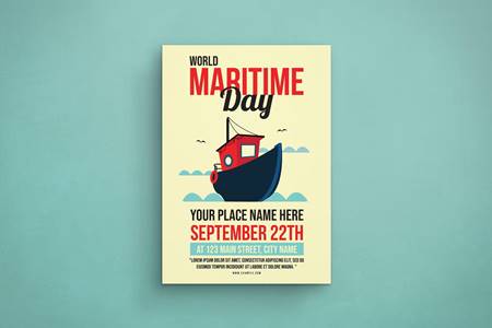 FreePsdVn.com 2211507 TEMPLATE world maritime day flyer qfwhr8p cover