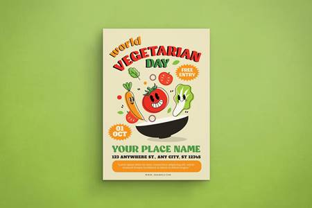 FreePsdVn.com 2211511 TEMPLATE world vegetarian day flyer e9qlpyz cover