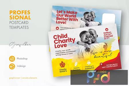 FreePsdVn.com 2211520 TEMPLATE charity postcard templates q2dzb3w