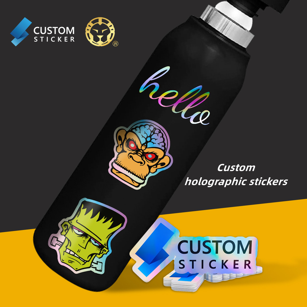 customsticker Holographic stickers