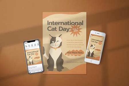 FreePsdVn.com 2212166 TEMPLATE international cat day flyer media kit jdsf7rk cover