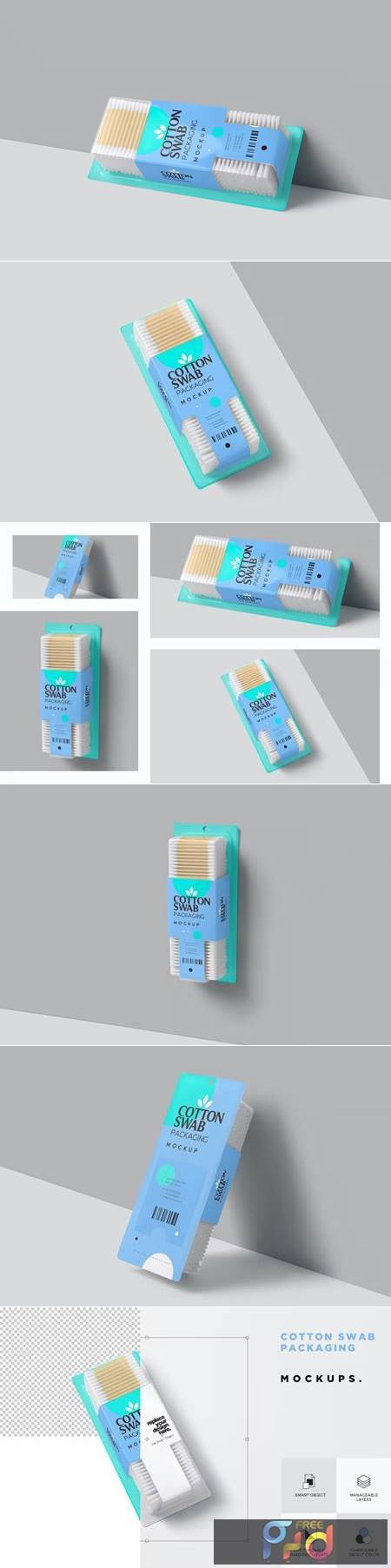 Free Cotton Swabs PSD Mockup – Free Mockup