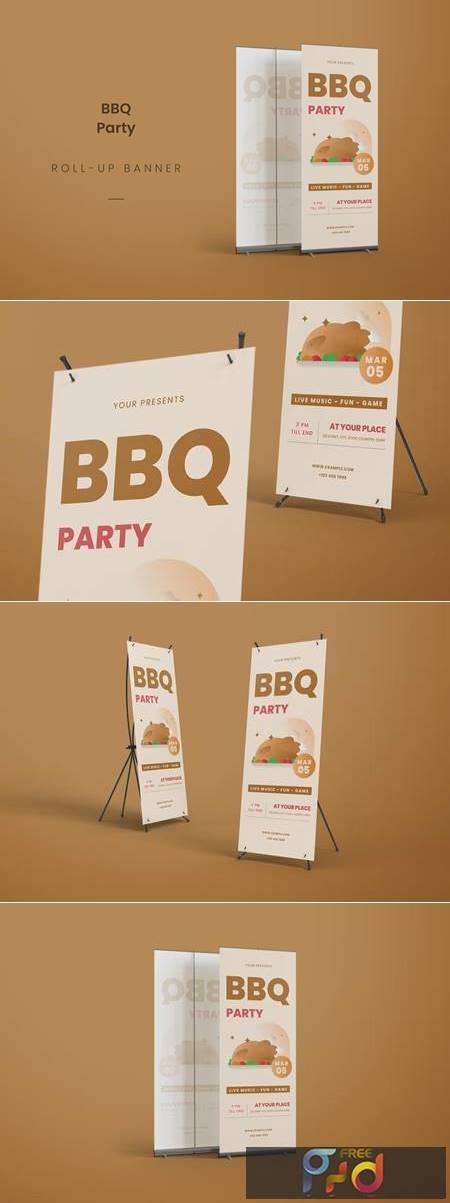 FreePsdVn.com 2212300 TEMPLATE bbq party flyer roll up banner yftafsd