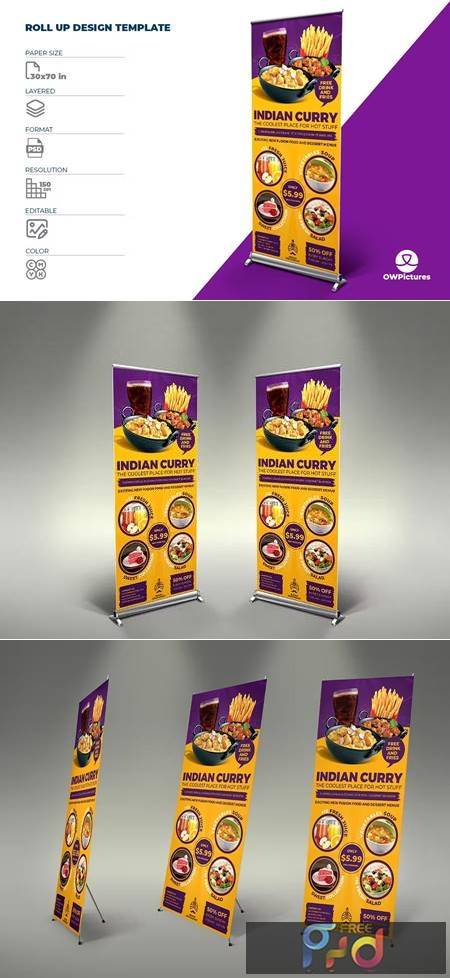 FreePsdVn.com 2212396 TEMPLATE indian curry restaurant roll up banner signage tem 3fu83tn