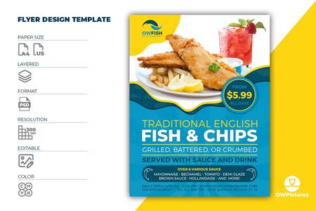 Freepsdvn.com 2212471 Template Fish And Chips Restaurant Flyer Template Gg4r5w2 Cover