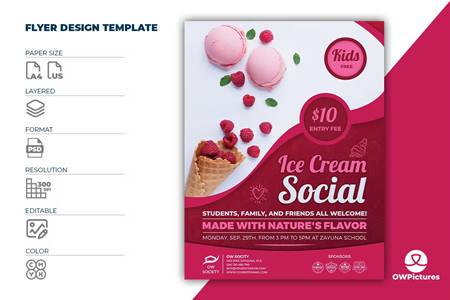 FreePsdVn.com 2212474 TEMPLATE ice cream social flyer template rsk63ns cover