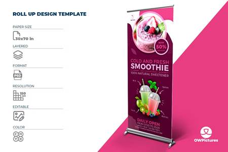 FreePsdVn.com 2212529 TEMPLATE smoothie signage roll up banner template 6wfqga5 cover