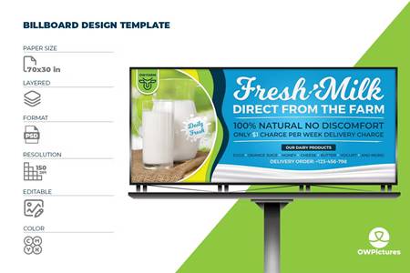 FreePsdVn.com 2301055 TEMPLATE farm fresh milk billboard template n7p39yg cover