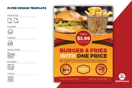FreePsdVn.com 2301265 TEMPLATE burger restaurant flyer template vol8 ffhmuft cover