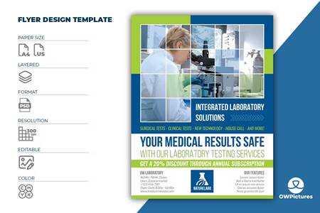 FreePsdVn.com 2301283 TEMPLATE medical laboratory flyer template vol2 8bekv8s cover
