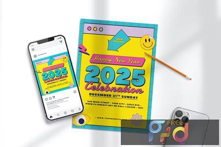 FreePsdVn.com 2301395 TEMPLATE happy new year flyer template vgebk9l