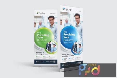 FreePsdVn.com 2301420 TEMPLATE corporate rollup banner 7akf2sk