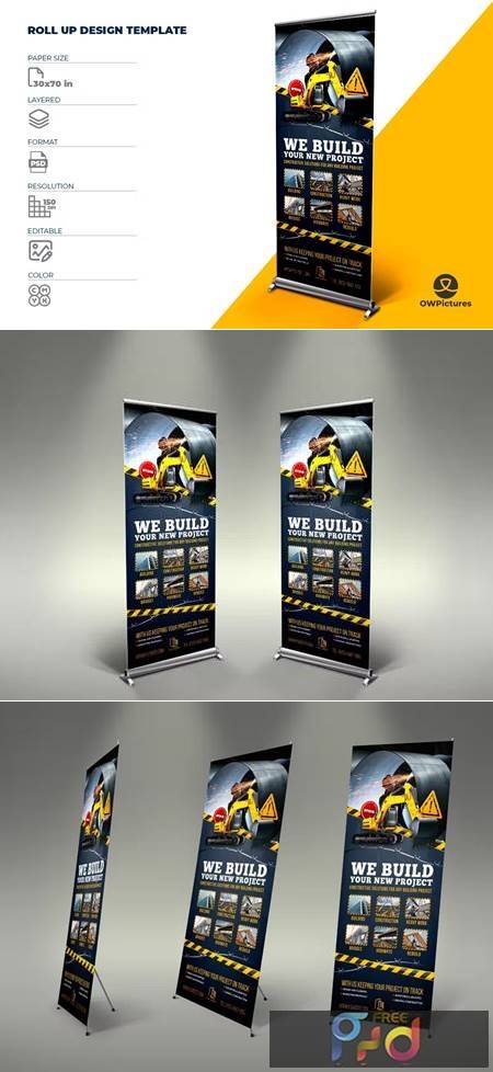 Construction Business Signage Roll Up Template F2SNRD4 1