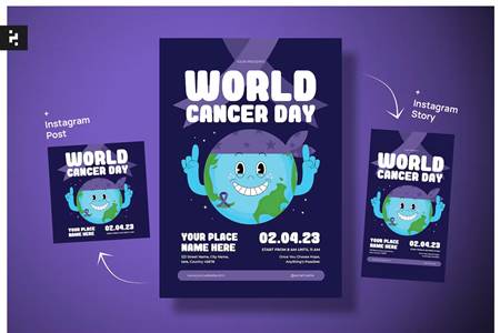 FreePsdVn.com 2302074 TEMPLATE world cancer day creative flyer mjsw57v cover