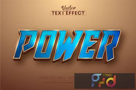 Power - Editable Text Effect, Gold Font Style Q8M8APZ 1