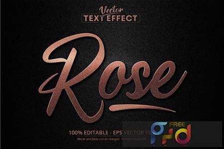 Rose Gold - Editable Text Effect,Font Style KQ3UMYS 1