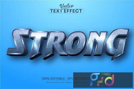 Strong - Editable Text Effect, Cartoon Font Style D5BACTR 1