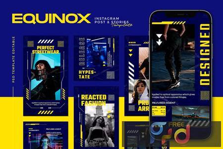 Equinox Instagram Post & Story Template J8Y66VP 1
