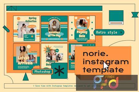 Norie Instagram Post & Stories Template FCATYDL 1